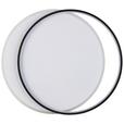 LED-Deckenleuchte Rosalia L: 55 cm Rund - Schwarz/Weiß, MODERN, Kunststoff/Metall (55/48,5/6cm) - Luca Bessoni