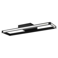 Led-deckenleuchte Savilanas L: 77 Cm Mit Smartphone-Steuerung - Schwarz/Weiß, Design, Kunststoff/Metall (77cm) - Eglo