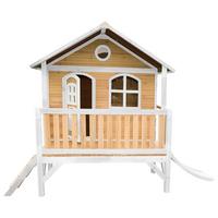 Spielhaus A030.040.91 - Rot/Braun, KONVENTIONELL, Holz/Kunststoff (349/233/212cm) - Ambia Garden