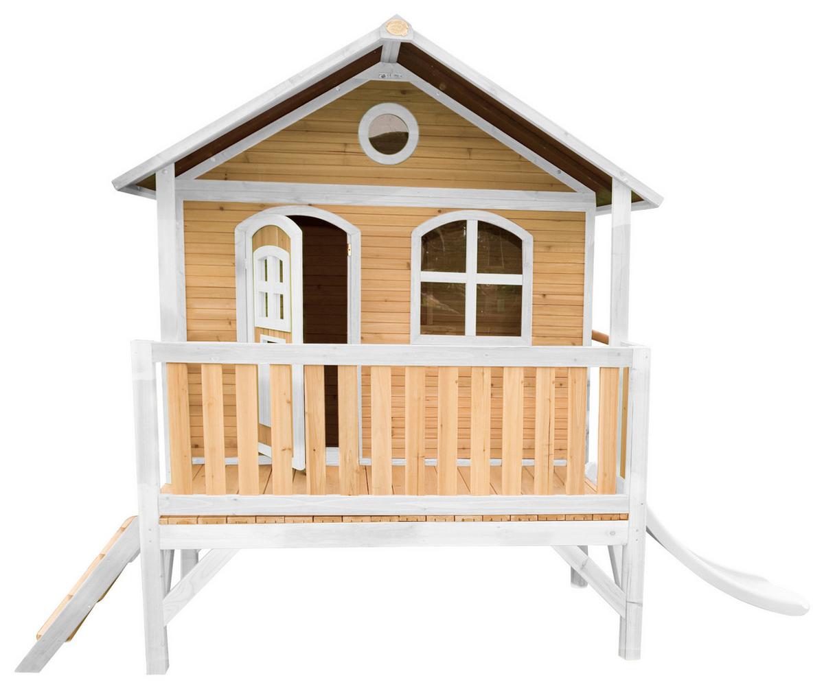 Spielhaus A030.040.91 - Rot/Braun, KONVENTIONELL, Holz/Kunststoff (349/233/212cm) - Ambia Garden