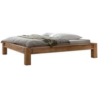 Balkenbett San Stefano Eichefarben 180x200 cm - Eichefarben/Braun, Natur, Holz (180/200cm) - Hasena