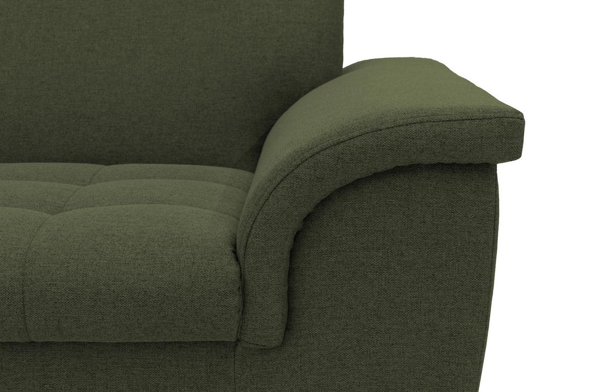 2-sitzer-sofa Franzi Grün Webstoff - Chromfarben/Grün, KONVENTIONELL, Textil (210/81/97cm) - MID.YOU