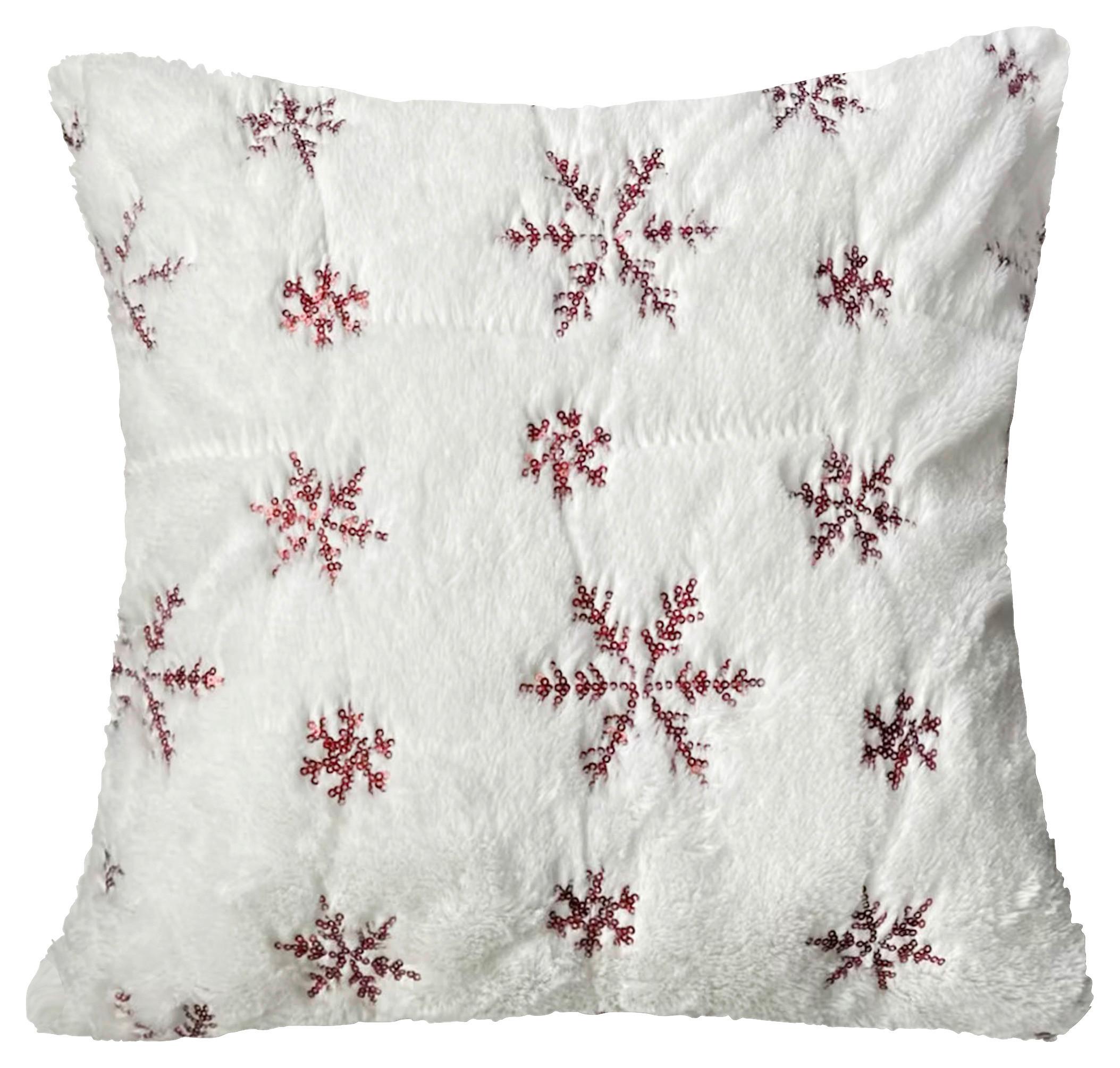 Zierkissen Shiny - Rot, MODERN, Textil (45/45cm) - Luca Bessoni