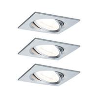 Deckenleuchte 3er-Set B: 8,4 cm, dimmbar, Rechteckig - Basics (8,4cm) - Paulmann