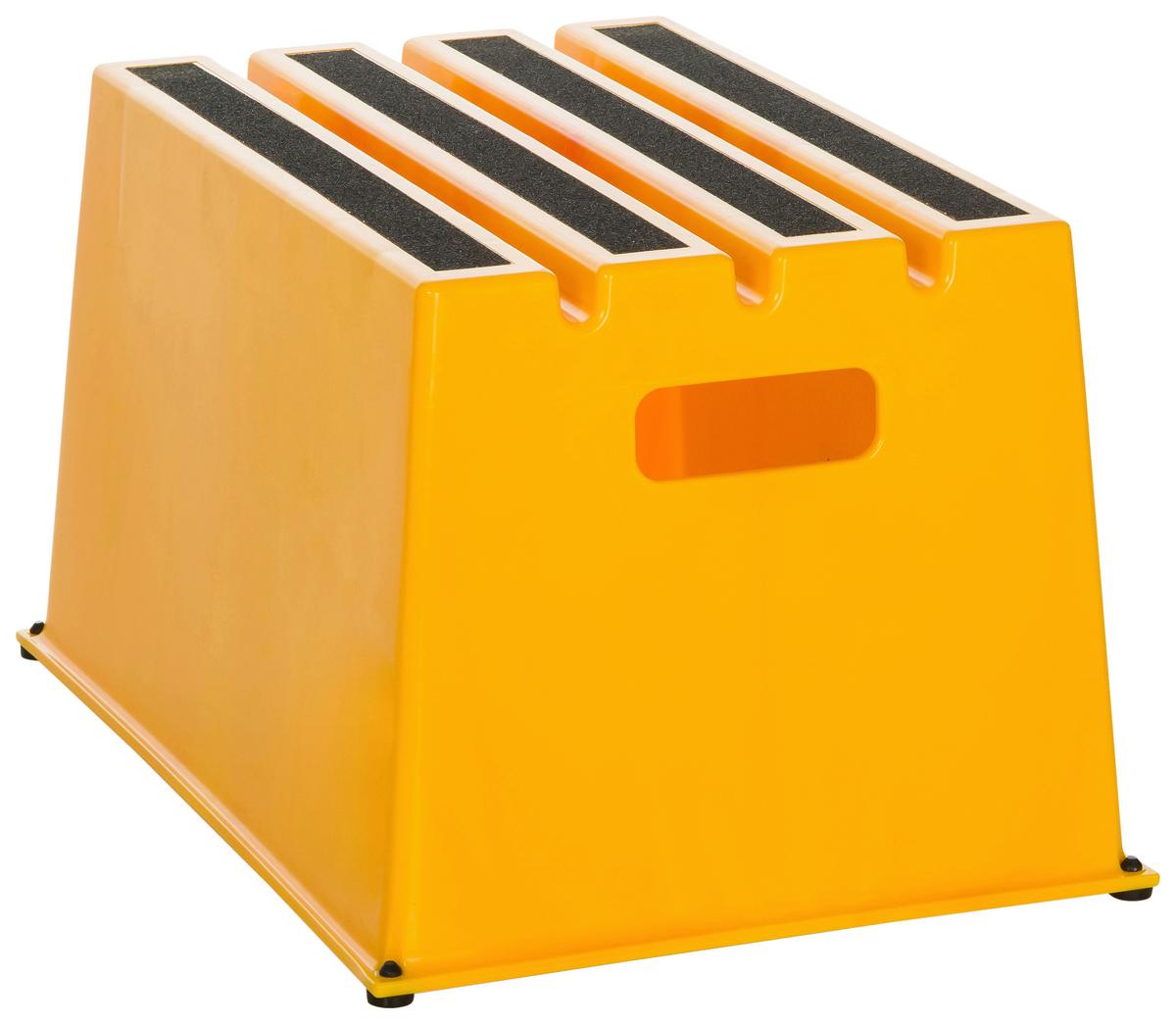 Tritthocker Tio-E1 - Gelb, Basics, Kunststoff (52,5/31/37,5cm) - MID.YOU