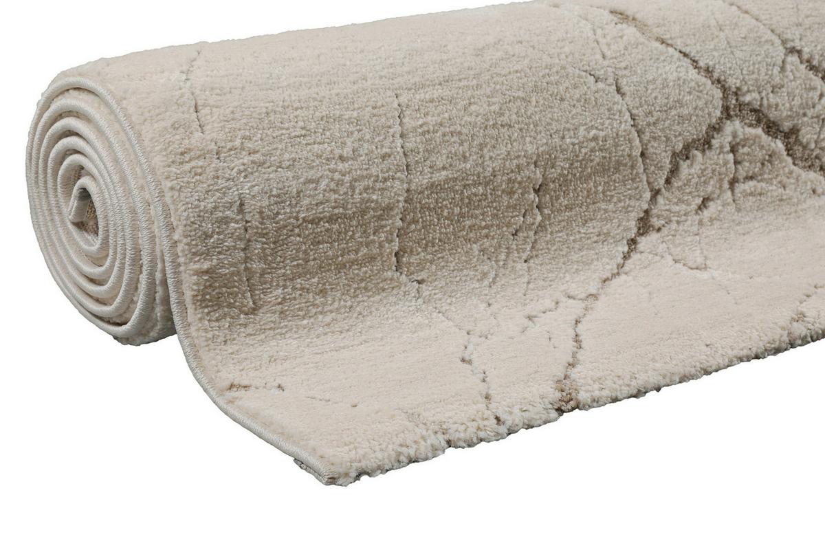 Webteppich Linus Olsson Creme, Beige 160x230 Cm - Creme, Design, Textil (160/230cm) - WECON HOME