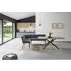 Eckbank Grau Leinenoptik Polyester Aleks 195x157 cm - Schwarz/Grau, LIFESTYLE, Textil/Metall (195/157cm) - MID.YOU