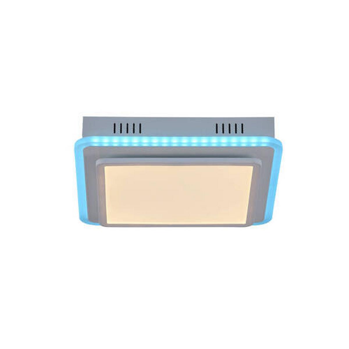 LED-Deckenleuchte Arenda L: 45,3 cm dimmbar und Schwenkbar - Weiß, Design, Kunststoff/Metall (45,3/45,3/7,5cm)