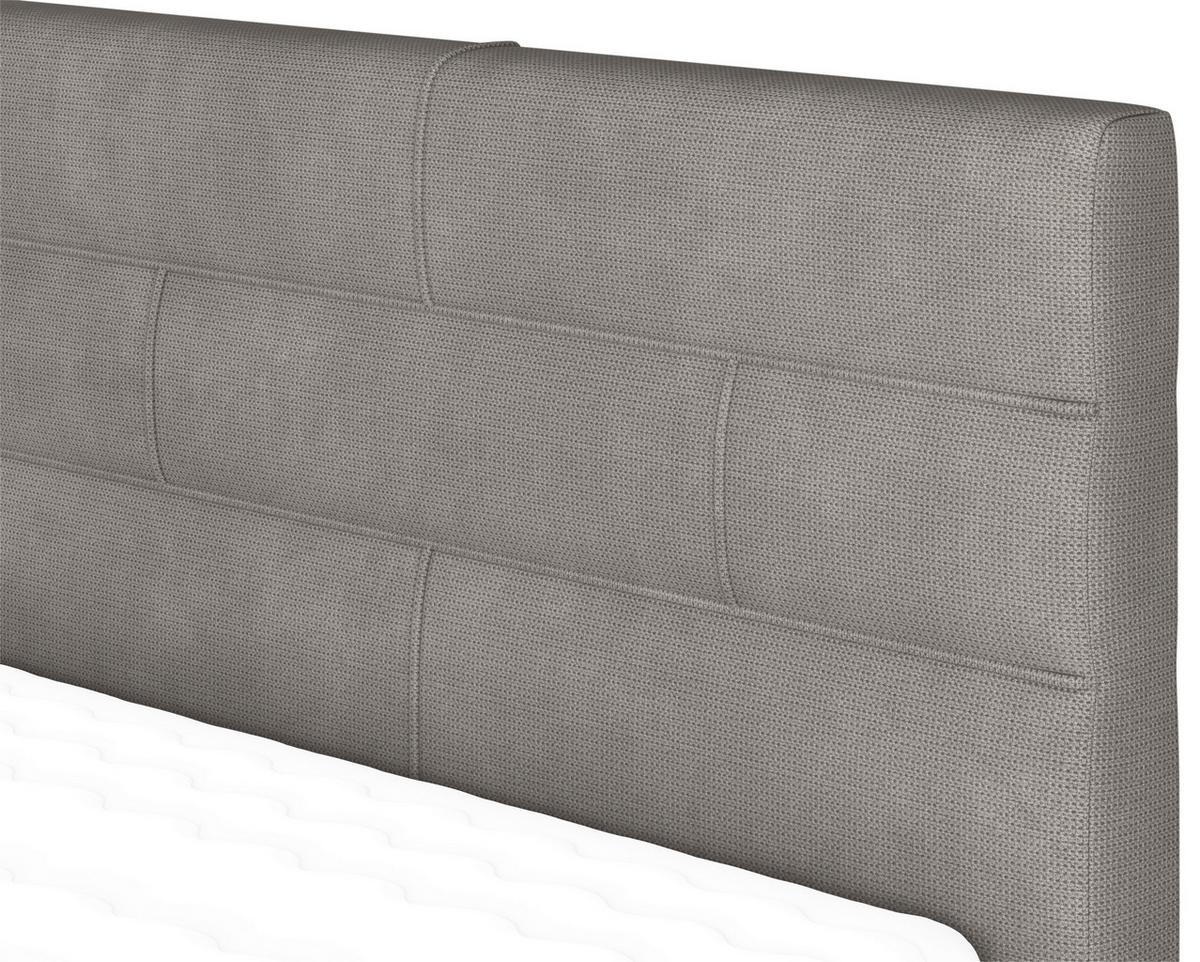 Polsterbett mit Bettkasten Jupiter 160x200 cm Grau - Eichefarben/Anthrazit, MODERN, Holz/Holzwerkstoff (160/200cm) - MID.YOU