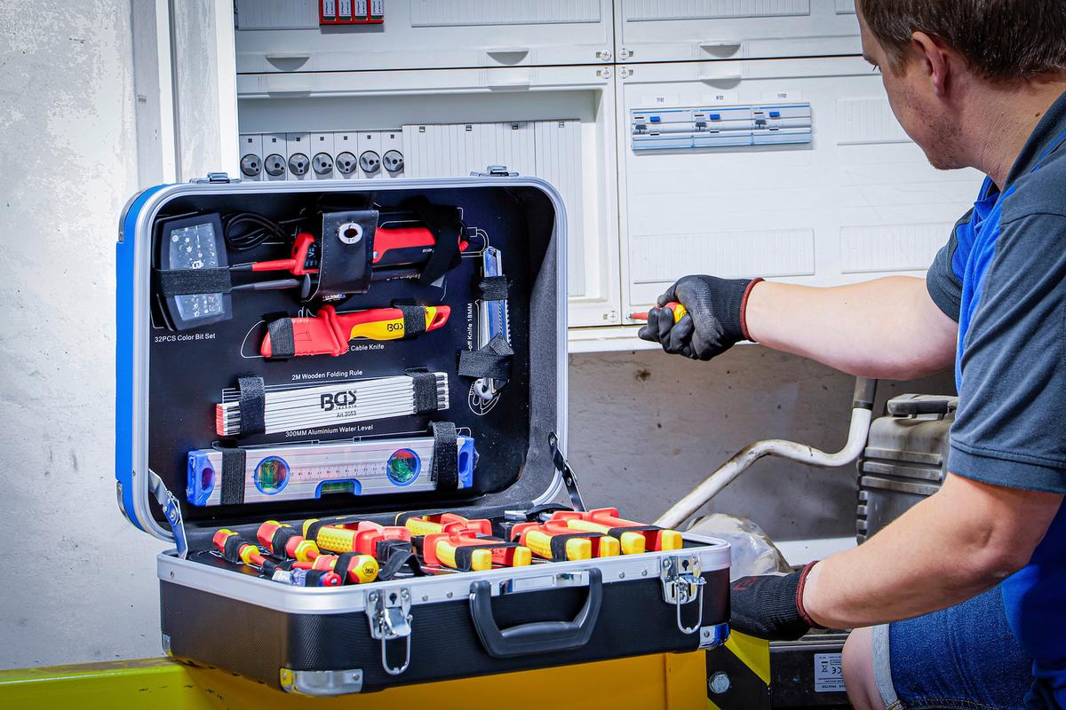 Elektriker-werkzeugkoffer 118-Teilig - Basics (47,7/38,6/32cm)