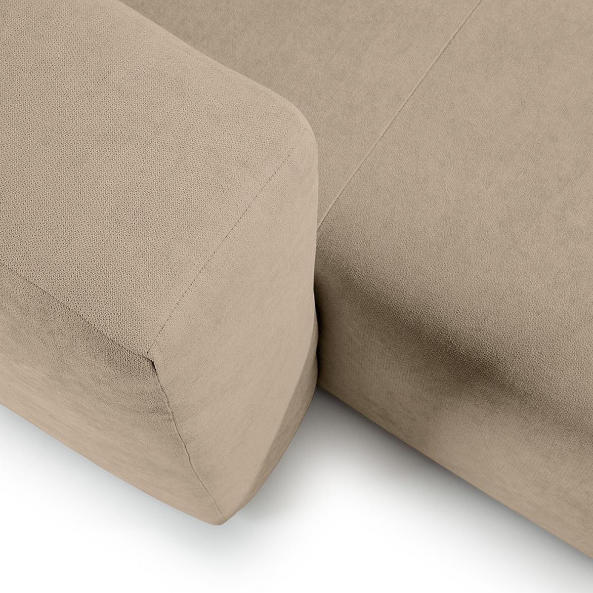 Ecksofa Bolt, Taupe S: 255x160 cm - Taupe, MODERN, Textil (255/160cm) - Trendmanufaktur