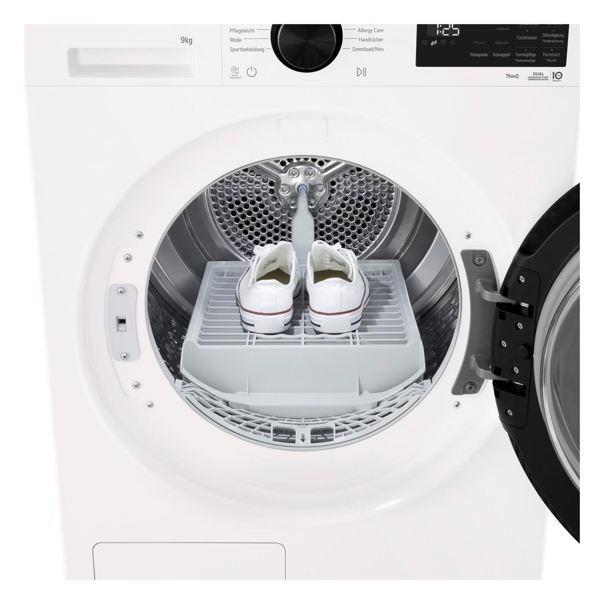 Wärmepumpentrockner Rt90x7 Füllmenge ca. 9kg - Weiß, Basics, Metall (60/85/66cm) - LG