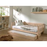 Ausziehbett Fritz Kieferfarben 90x200cm - Kieferfarben, MODERN, Holz/Holzwerkstoff (90/200cm) - Vipack