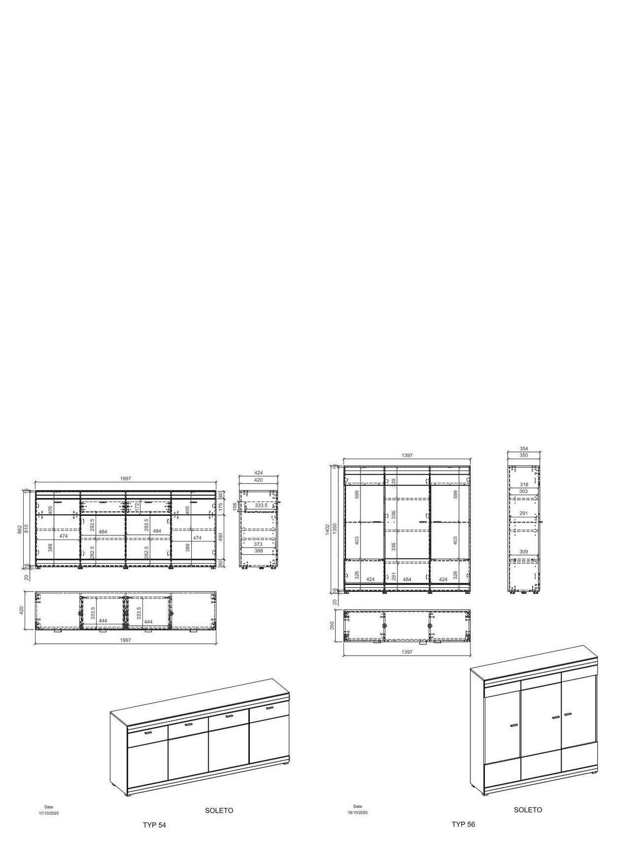 Wohnwand Soleto Graphit/Eiche B: 199,7 - Eichefarben/Schwarz, Design, Glas/Holzwerkstoff (199,7/86,2/42,4cm) - MID.YOU