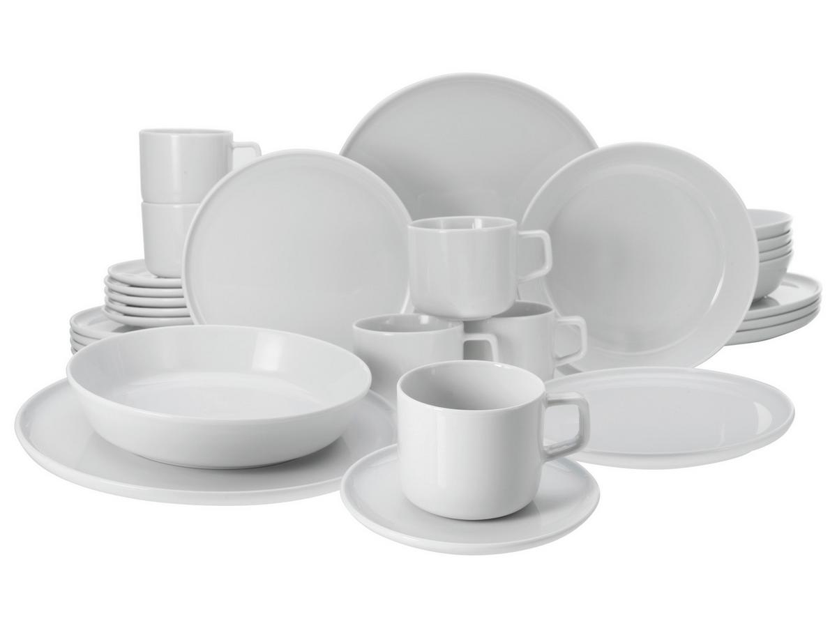 Kombinovaná souprava 30-dílná - bílá, Basics, keramika - Creatable
