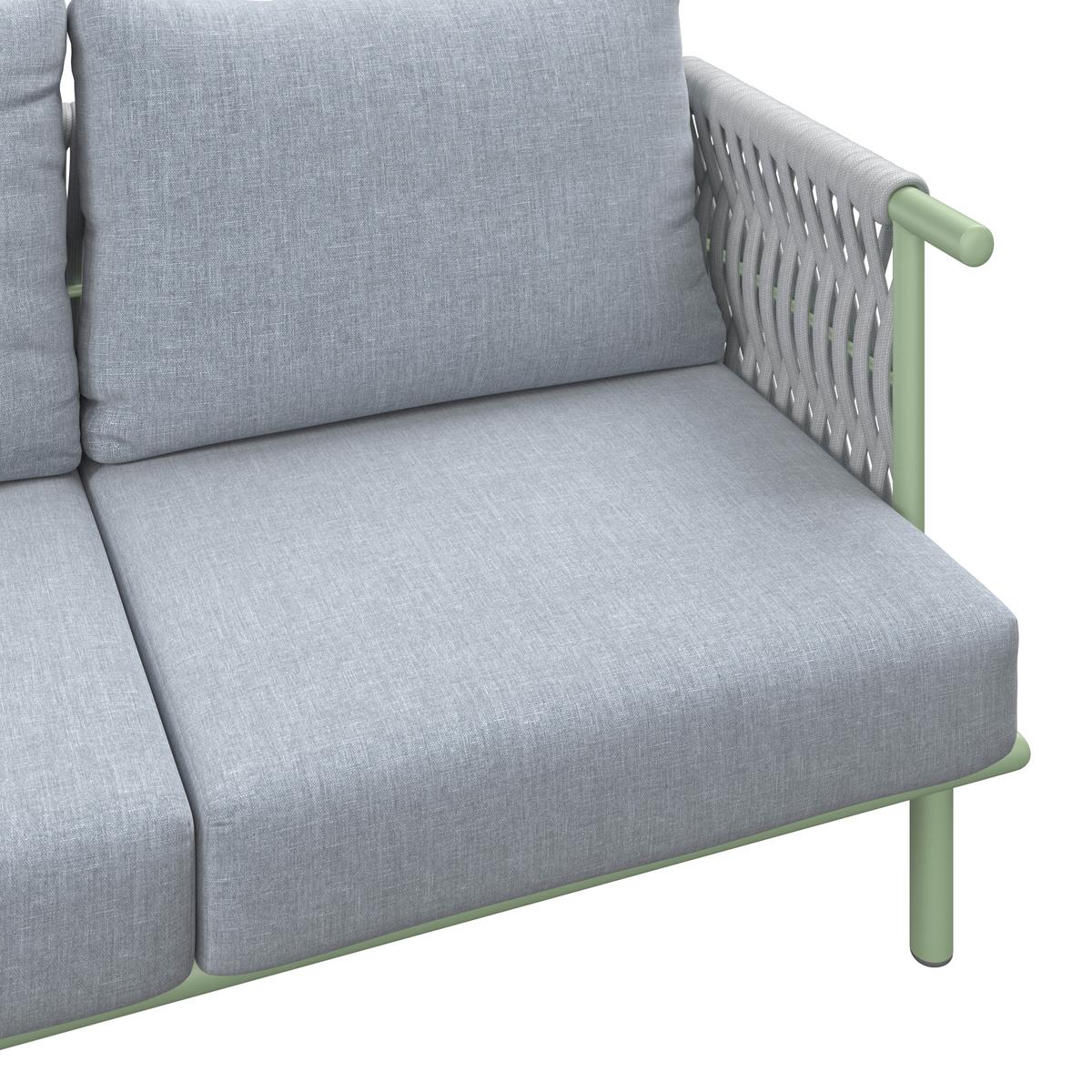 Loungegarnitur Daytona - Alufarben/Naturfarben, MODERN, Holz/Kunststoff - Beldano