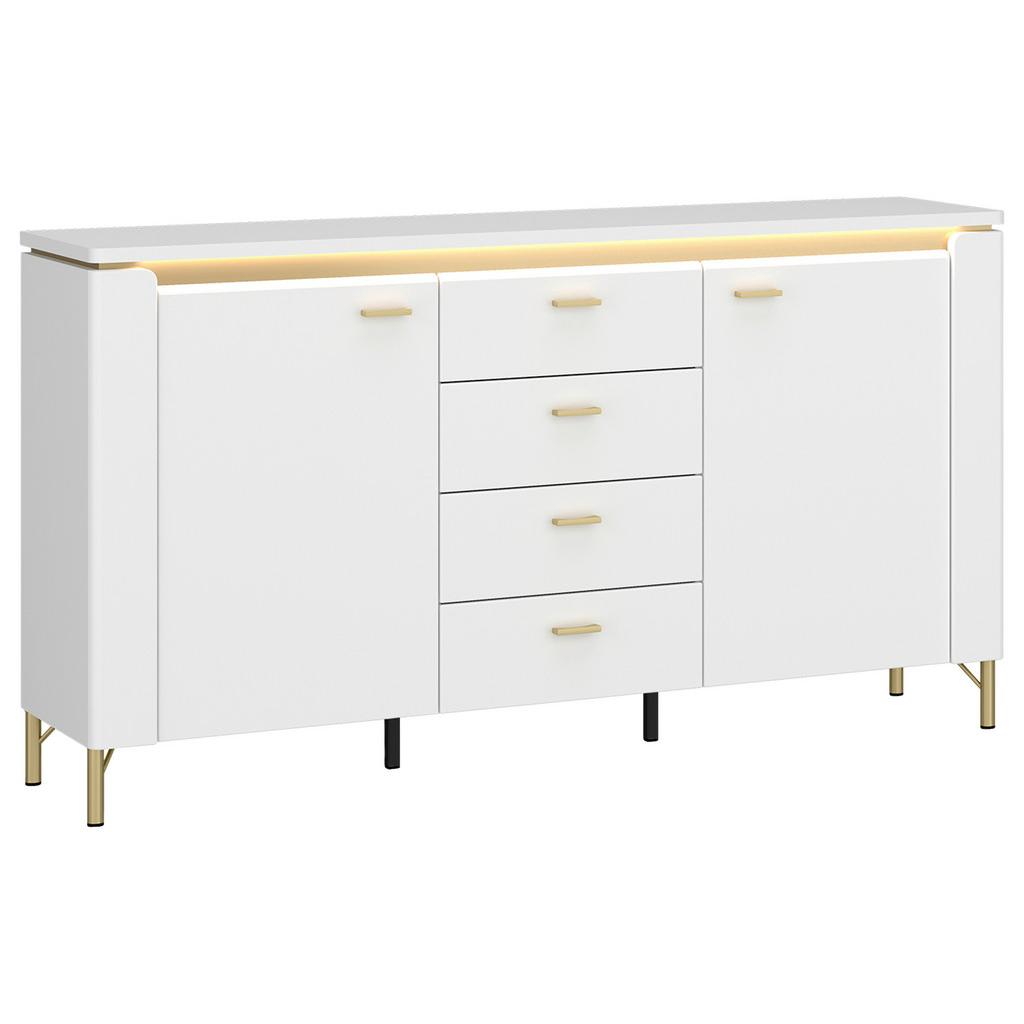 Sideboard Lazio Weiß B: 155,3 cm