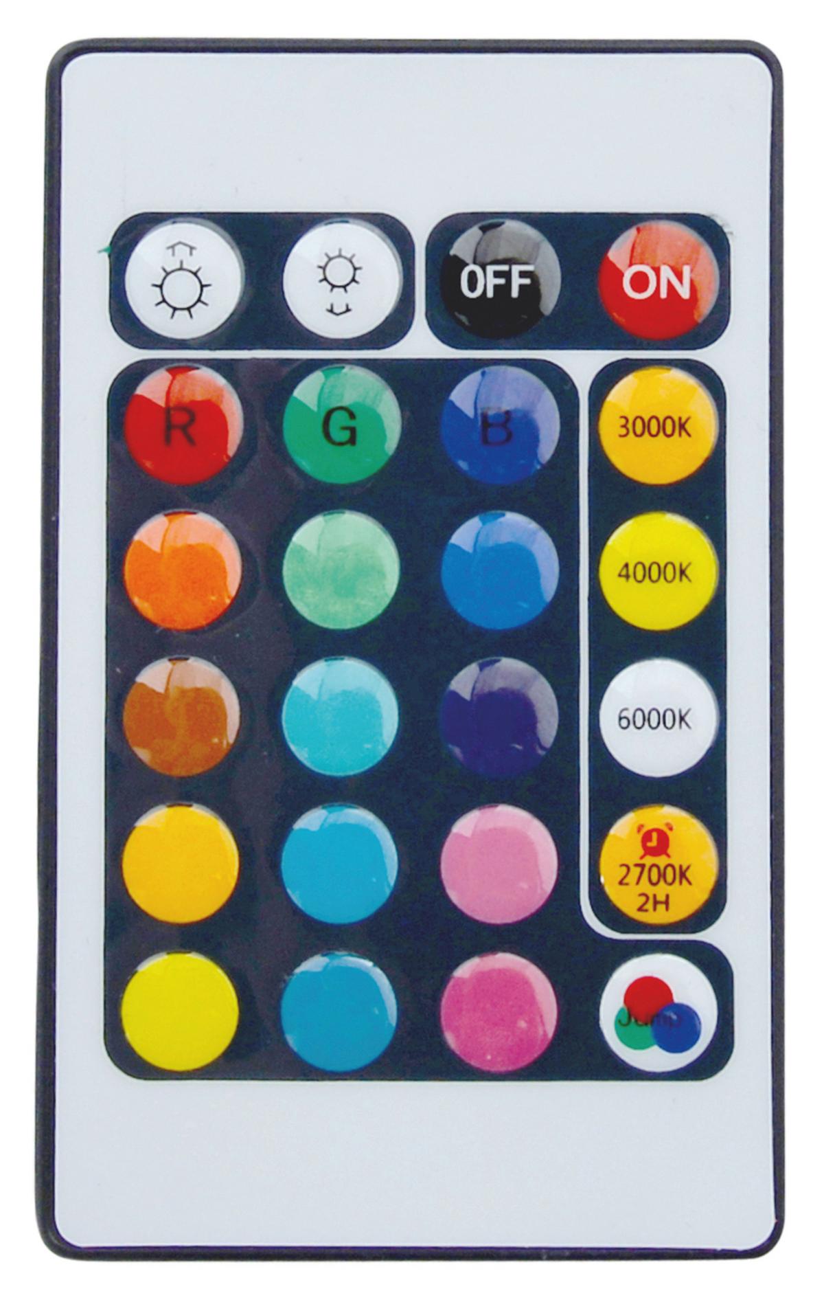 LED-DECKENLEUCHTE 1196761 - Chromfarben/Weiß, Design, Kunststoff/Metall (29cm) - Näve