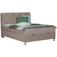 Box-ágy Black Diamond - világosbarna, Design, textil (180/200cm) - Modern Living