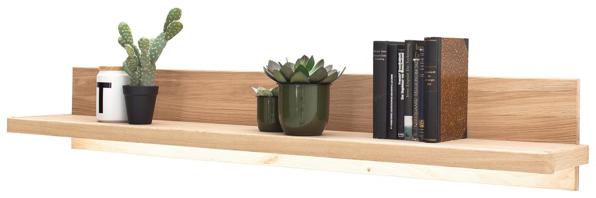 Wandboard Barcelona B: 154 Cm Eiche Bianco Teilmassiv - Eiche Bianco, Design, Holz/Holzwerkstoff (154/24/25cm) - Livetastic