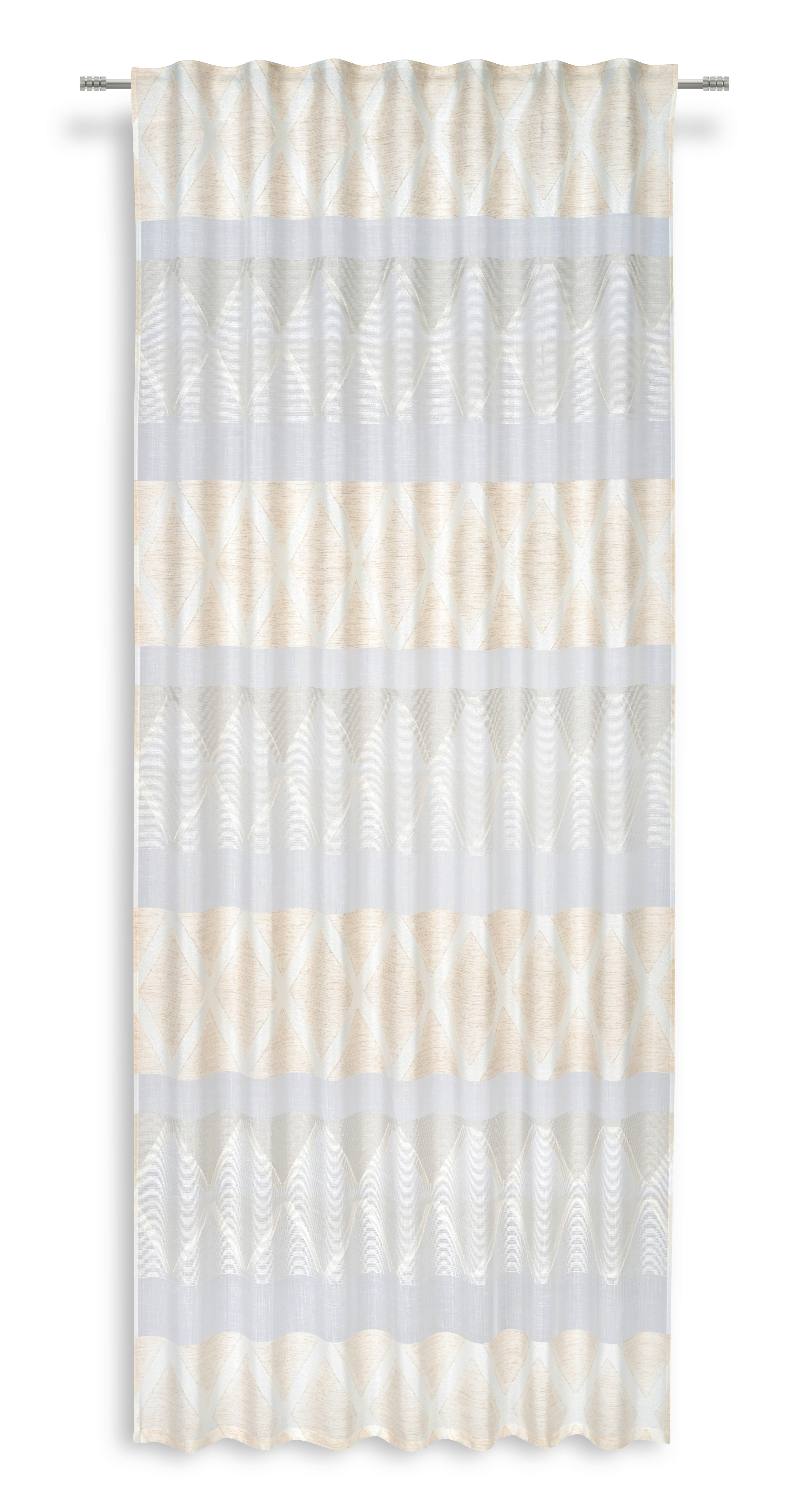 Készfüggöny Arabella Kb. 140/245cm - bézs, Modern, textil (140/245cm) - Luca Bessoni