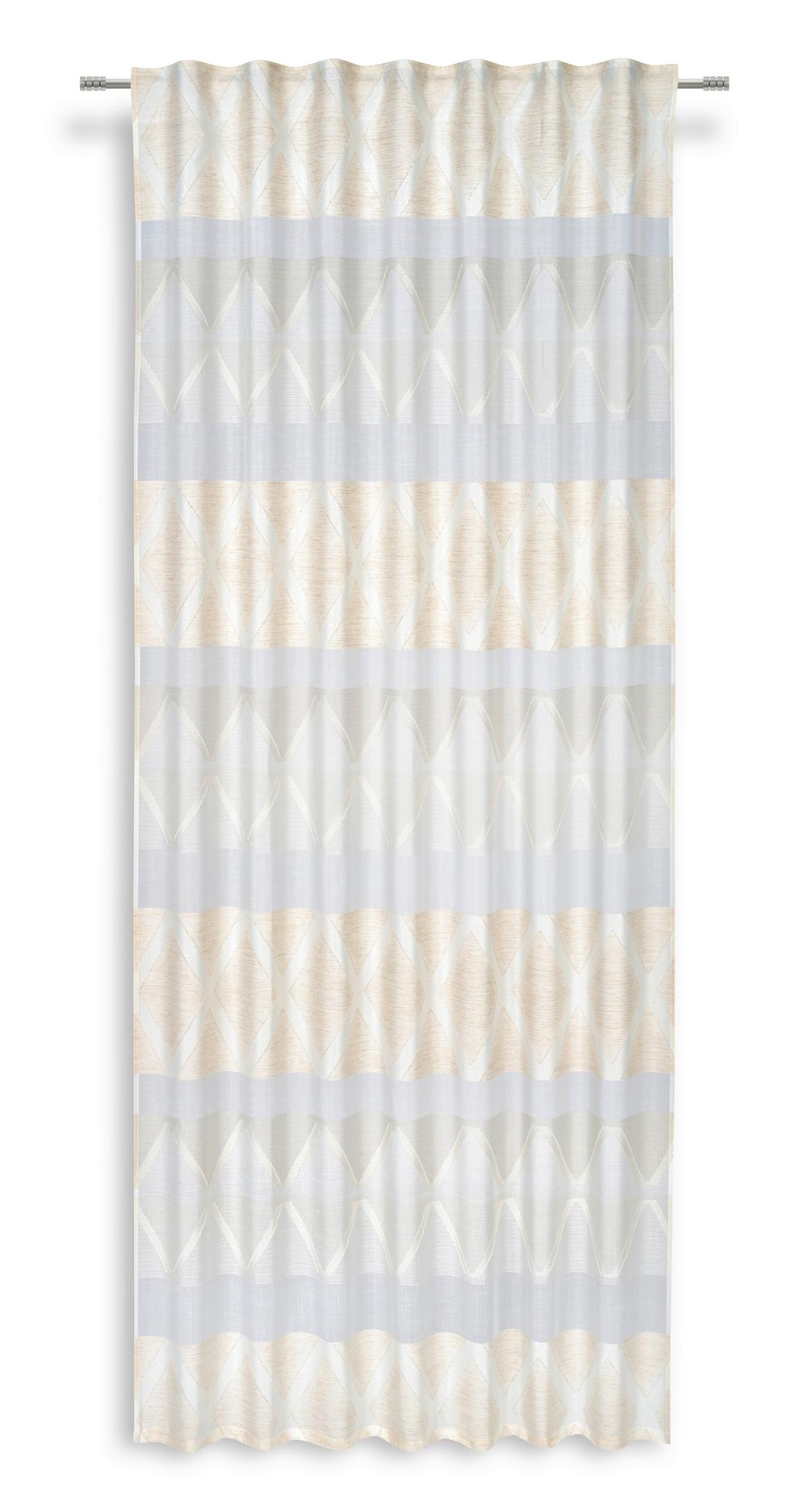 Készfüggöny Arabella Kb. 140/245cm - bézs, Modern, textil (140/245cm) - Luca Bessoni