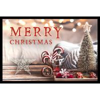 Fußmatte Velvet 40x60 Cm Weihnachtsmotiv Rutschfest - Multicolor, Basics, Textil (40/60cm)