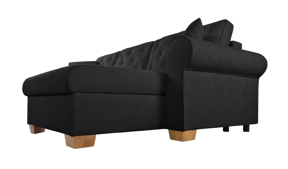 Ecksofa Arles Anthrazit 75 S: 266x161 Cm - Anthrazit/Buchefarben, Design, Textil (266/161cm) - MID.YOU