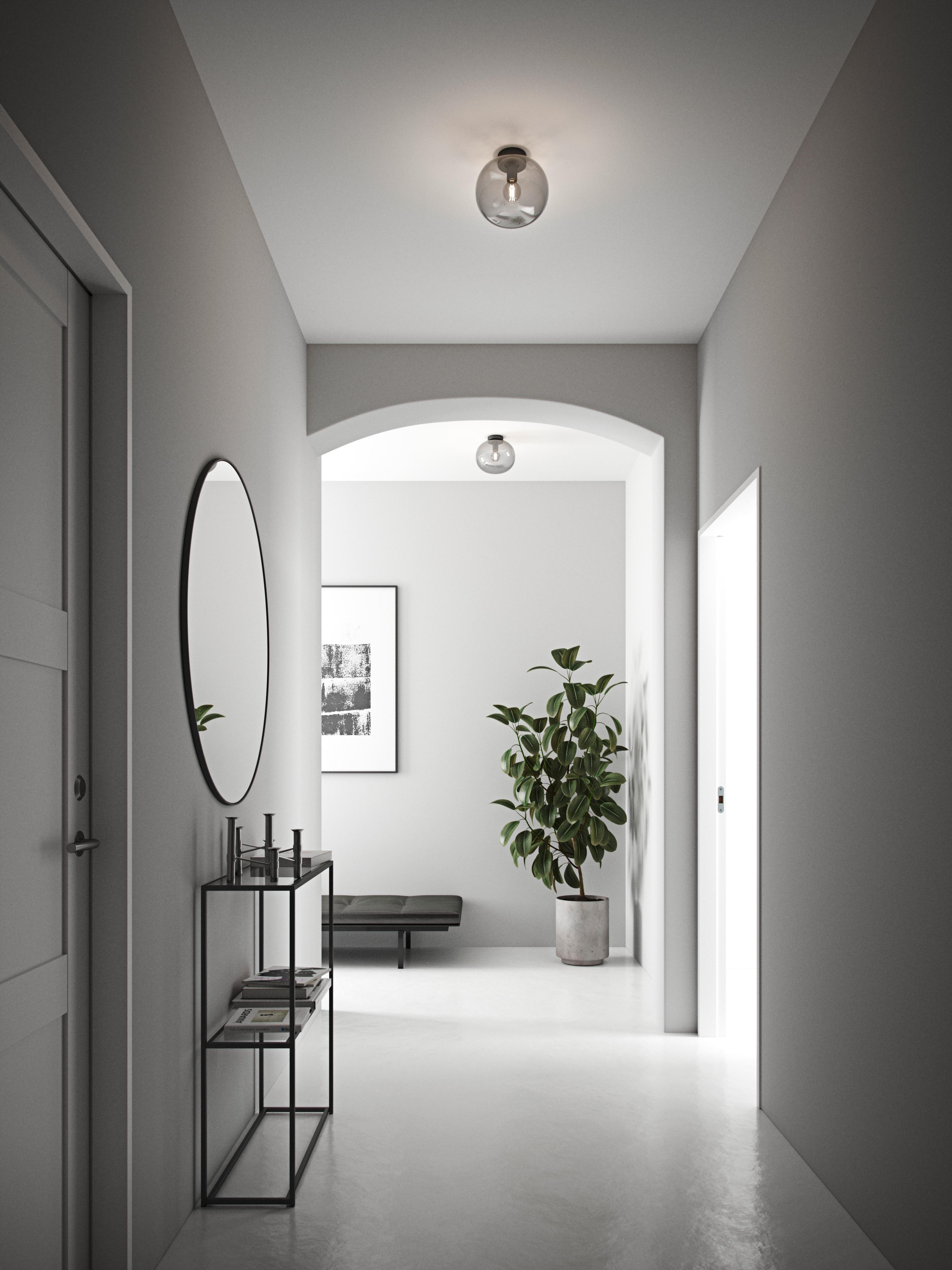 Deckenleuchte Alton Schwarz D: 27,5 Cm - Schwarz, Design, Glas/Metall (27,5/24cm) - Nordlux