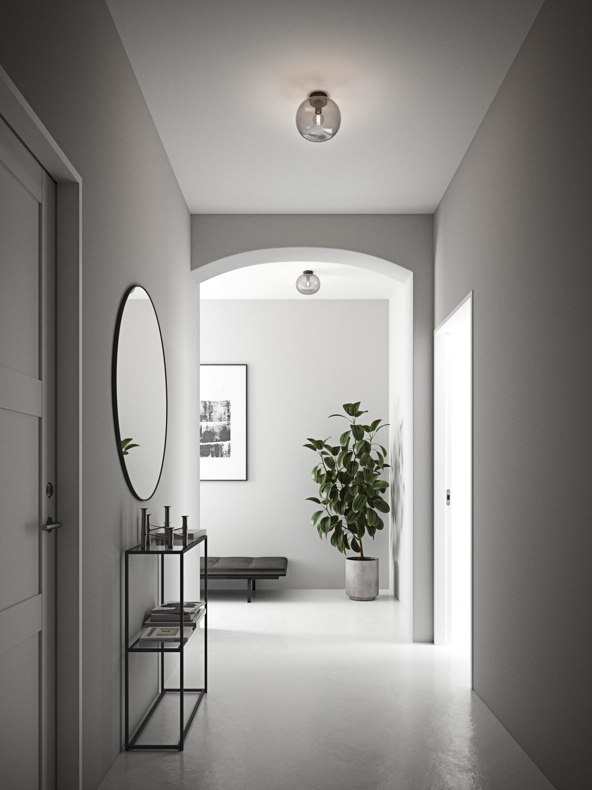 Deckenleuchte Alton Schwarz D: 27,5 Cm - Schwarz, Design, Glas/Metall (27,5/24cm) - Nordlux