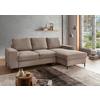 Eckschlafsofa Zona, Graubraun S: 237x143 Cm - Graubraun/Schwarz, KONVENTIONELL, Textil (237/143cm) - Livetastic