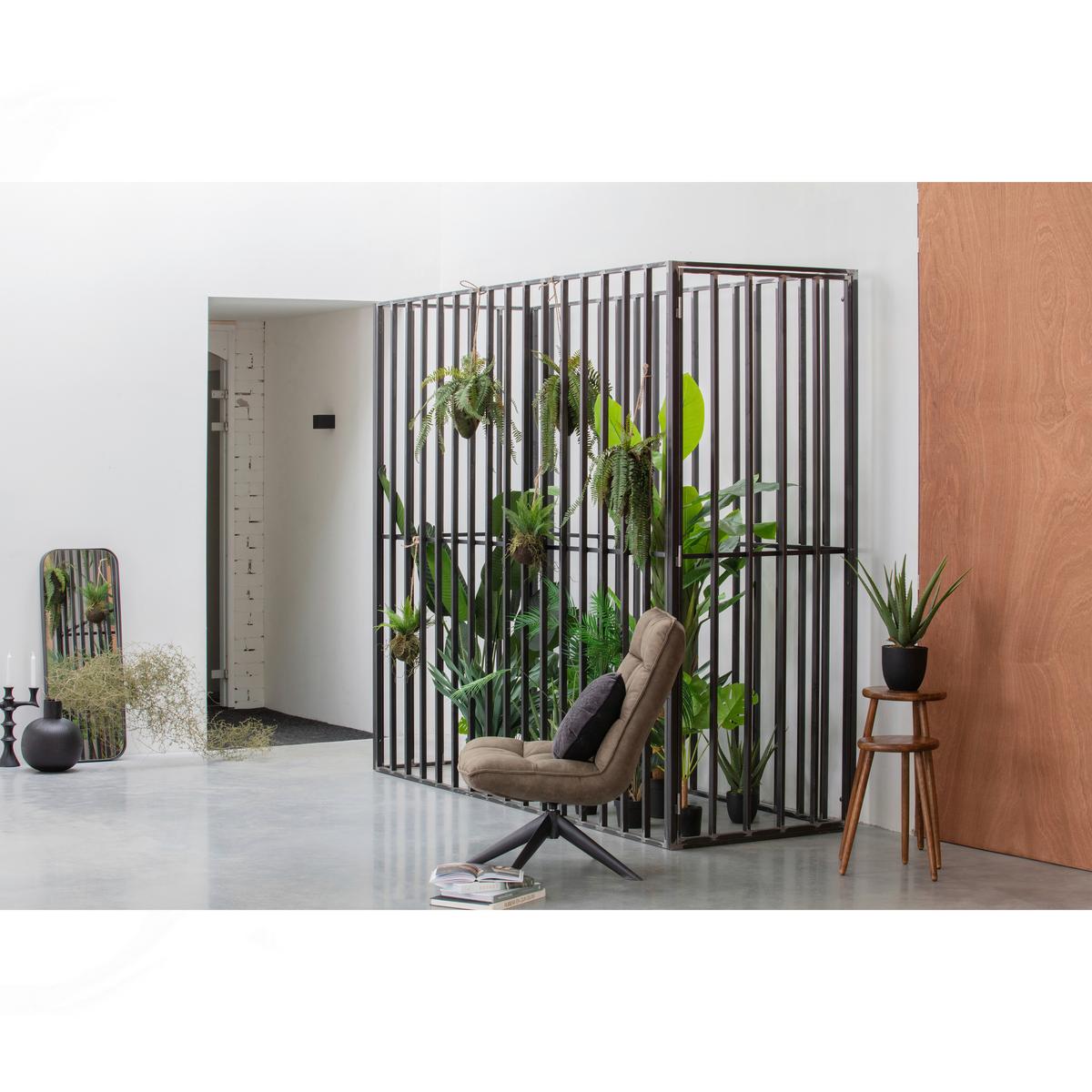 Sessel Jouke Grün B: 70cm - Schwarz/Grün, Design, Textil (70/97/85cm) - Livetastic