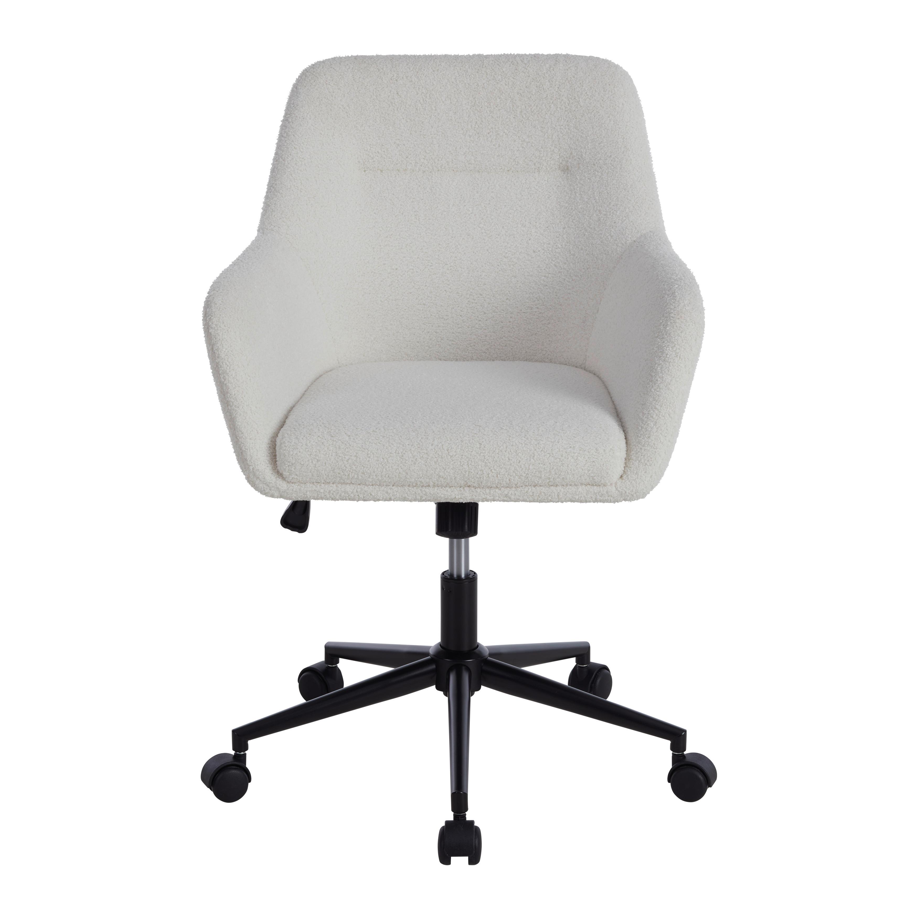 Kancelářska židle DEBORA -EXKLUSIV- - bílá, Lifestyle, kov/textil (62/85,5-93,5/57cm) - Mömax