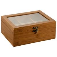 TEEBOX MIT 6 FÄCHERN - Basics, Holz (21,8/16/9cm) - Kesper