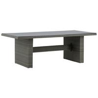 Gartentisch Padova Kunststoff L 200 cm - Grau, KONVENTIONELL, Kunststoff (200/100/74cm) - Gardenson