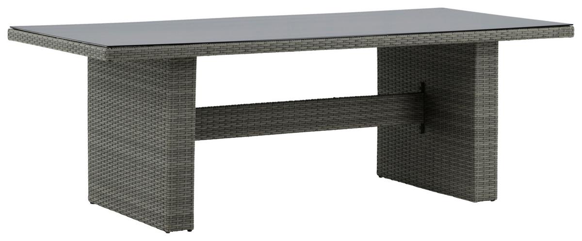 Gartentisch Padova Kunststoff L 200 cm - Grau, KONVENTIONELL, Kunststoff (200/100/74cm) - Gardenson