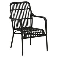 Loungesessel Rizal - Schwarz, KONVENTIONELL, Kunststoff/Metall (57/90/64cm) - Gardenson