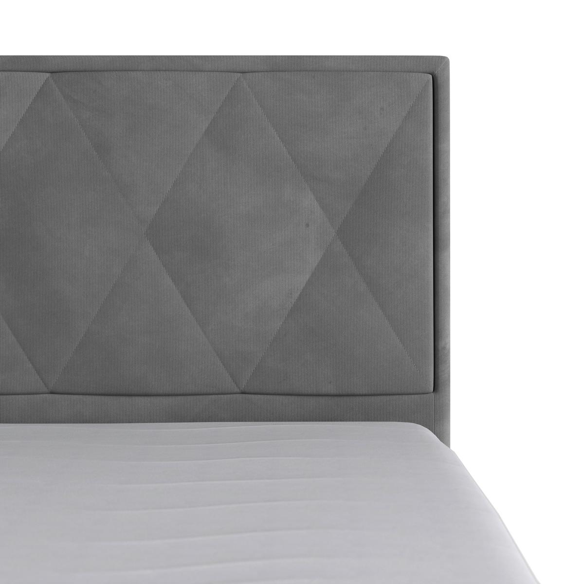 Boxspringbett Porto 180x200 cm Hellgrau - Hellgrau/Schwarz, MODERN, Karton/Holzwerkstoff (180/200cm) - MID.YOU