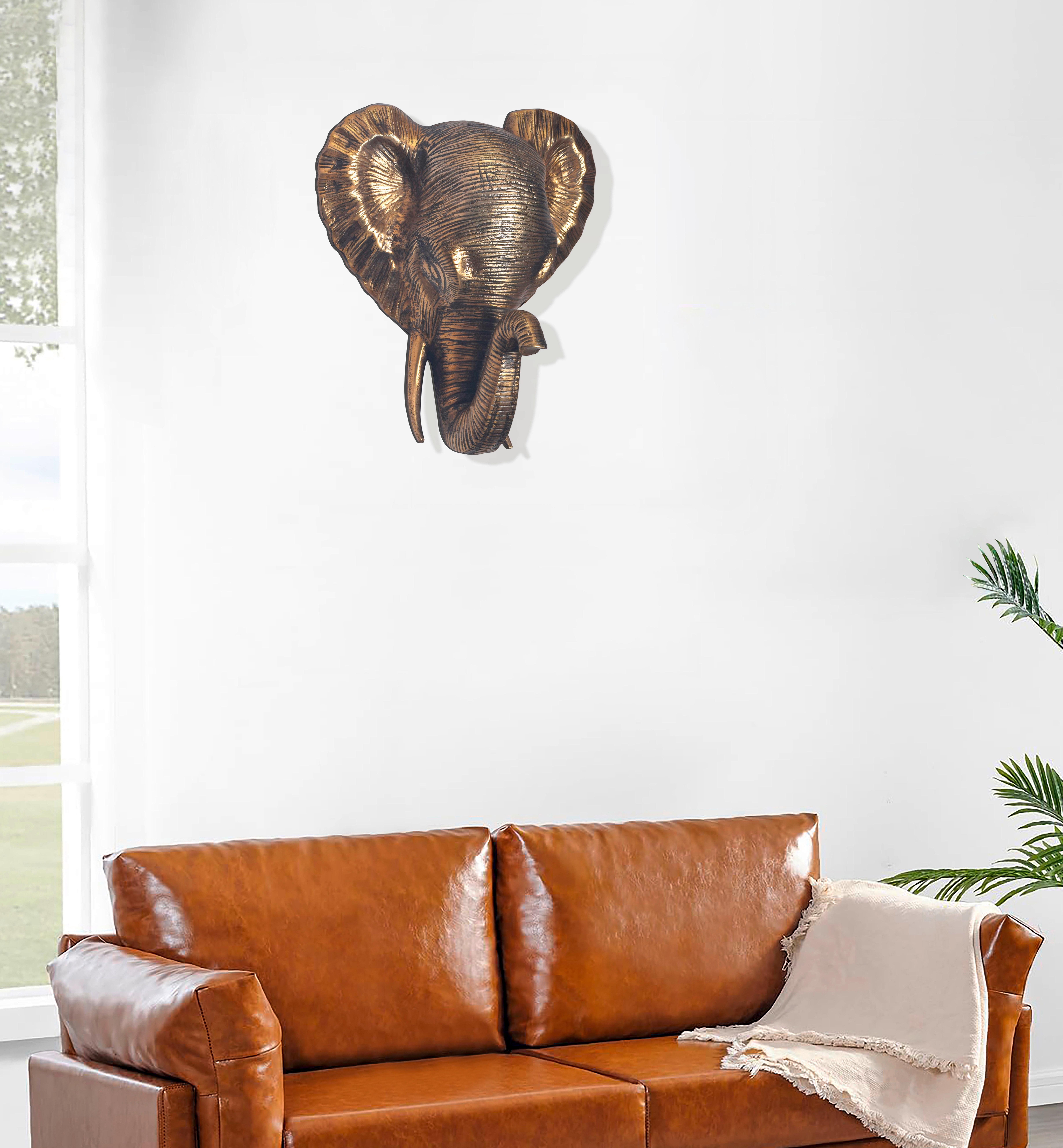 Wanddeko Goldfarben B: 33 cm - Goldfarben, Design, Metall (33/41/20cm) - Livetastic