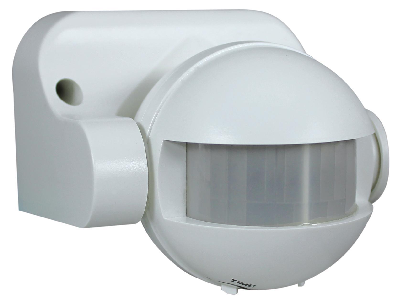 Bewegungsmelder Ap-sta 180° Weiß - Weiß, KONVENTIONELL, Kunststoff (8,7/7,7/9,6cm)