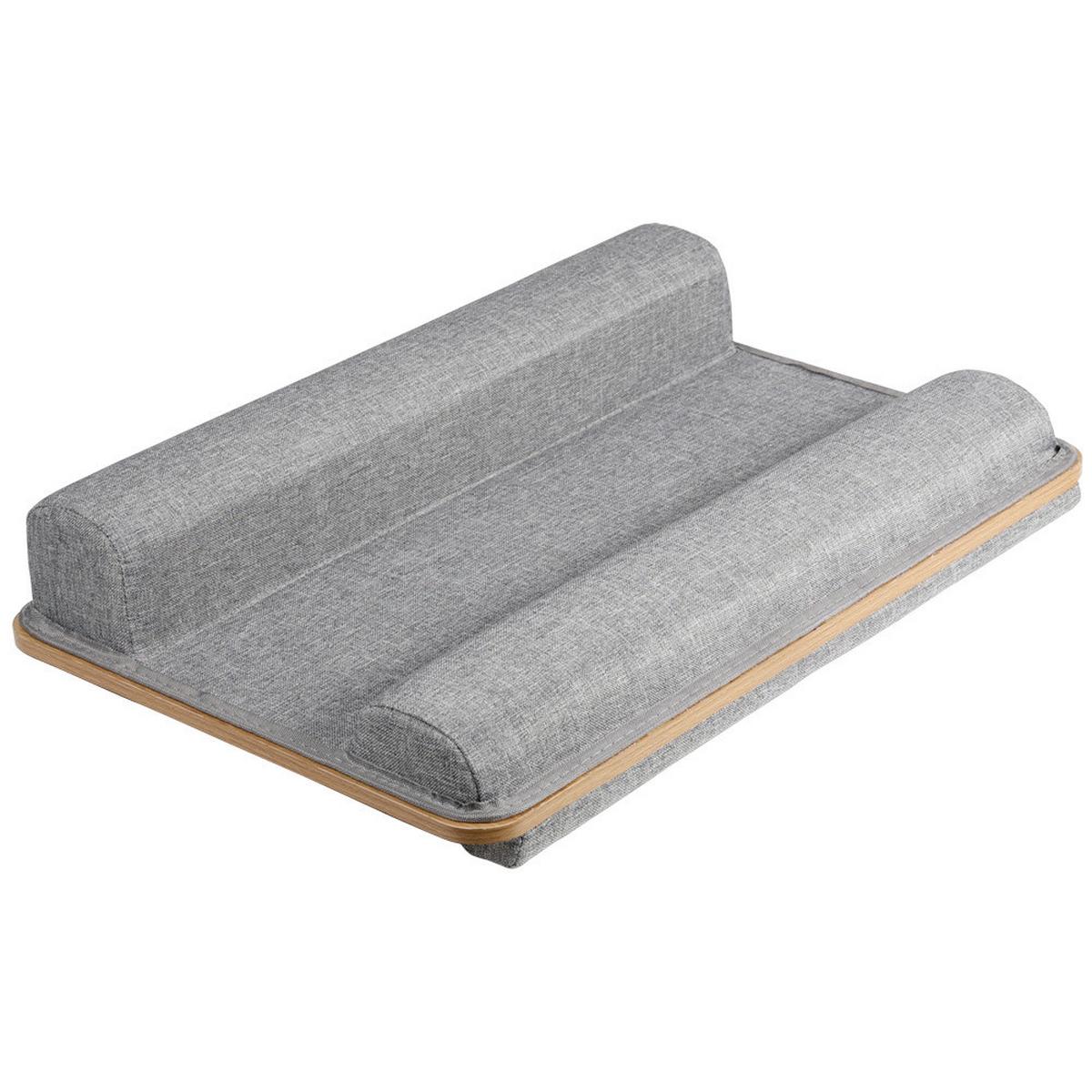 LAPTOPUNTERLAGE Kunststoff/Holzwerkstoff - Hellbraun/Grau, Basics, Holzwerkstoff/Kunststoff (55,5cm) - Kesper
