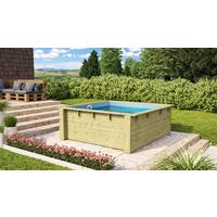 Pool-Set Minipool Percy 40160 MINIPOOL PERCY - Blau/Naturfarben, Basics, Holz (220/78/223cm)