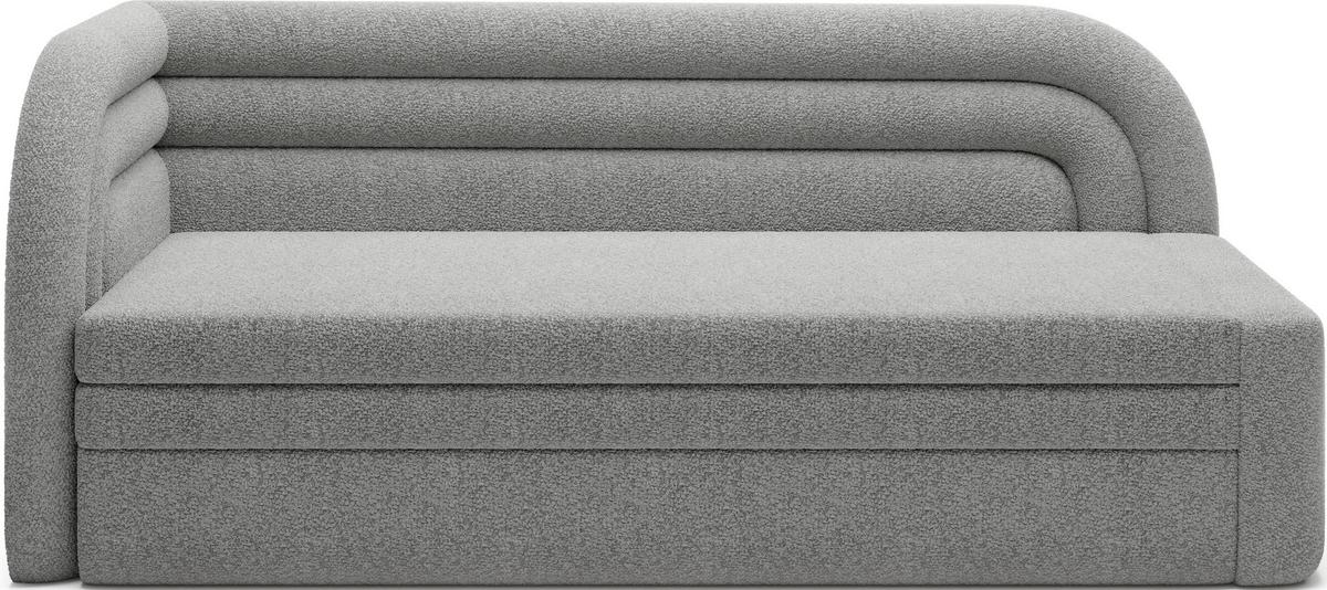 Récamiere Fabillo Grau B: 223cm - Schwarz/Grau, Design, Textil (86/80/223cm) - MID.YOU