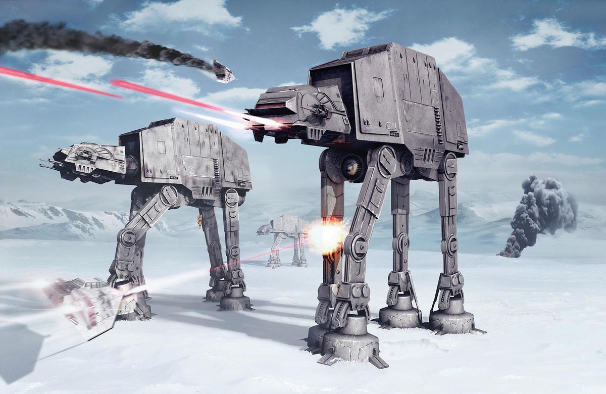 Vliestapete Star Wars Battle Of Hoth - Multicolor, Basics (400/260cm) - Komar