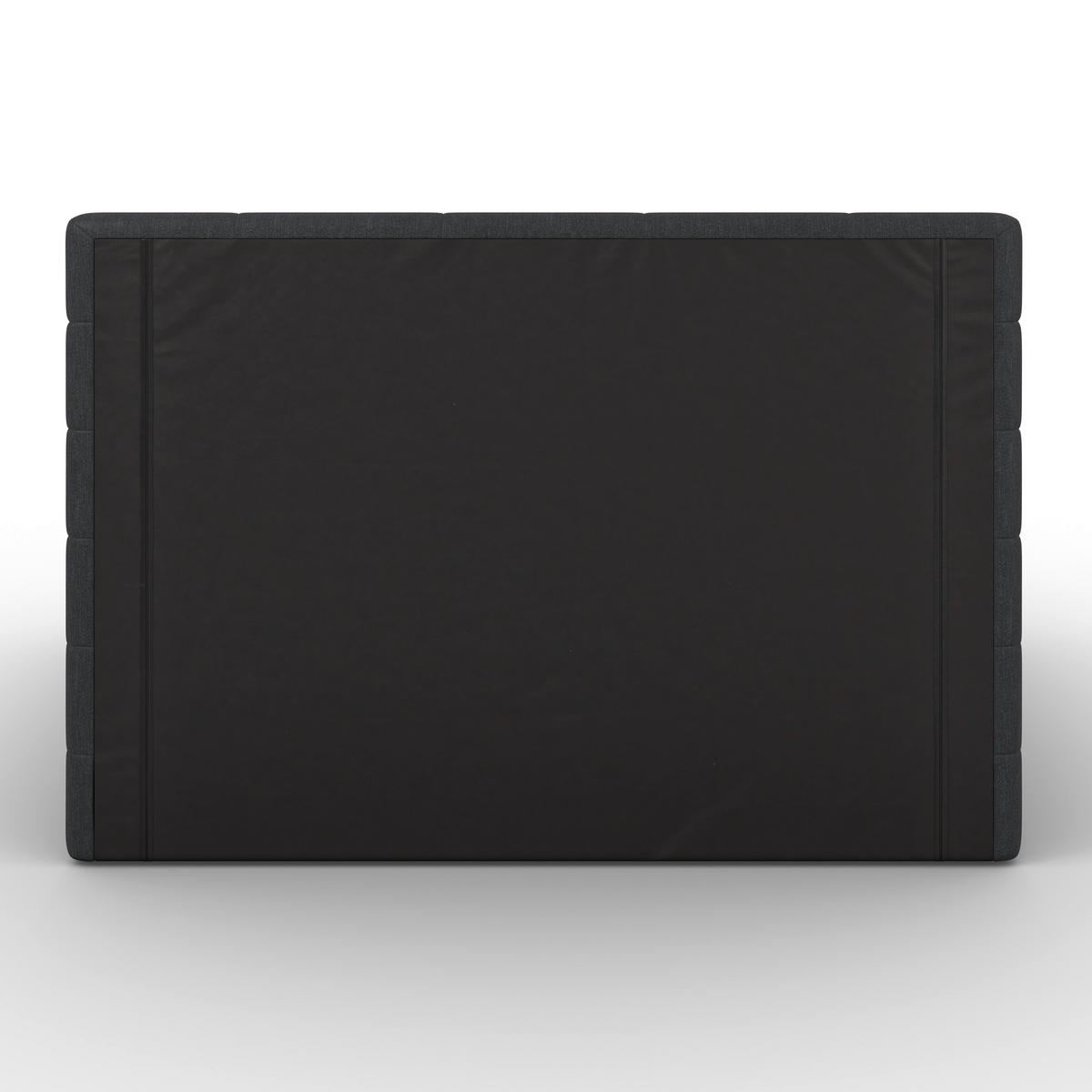 Boxspringová posteľ ARIA 180x200, tmavohnedá - čierna/tmavosivá, Modern, drevo/textil (180/200cm) - Bessagi Home