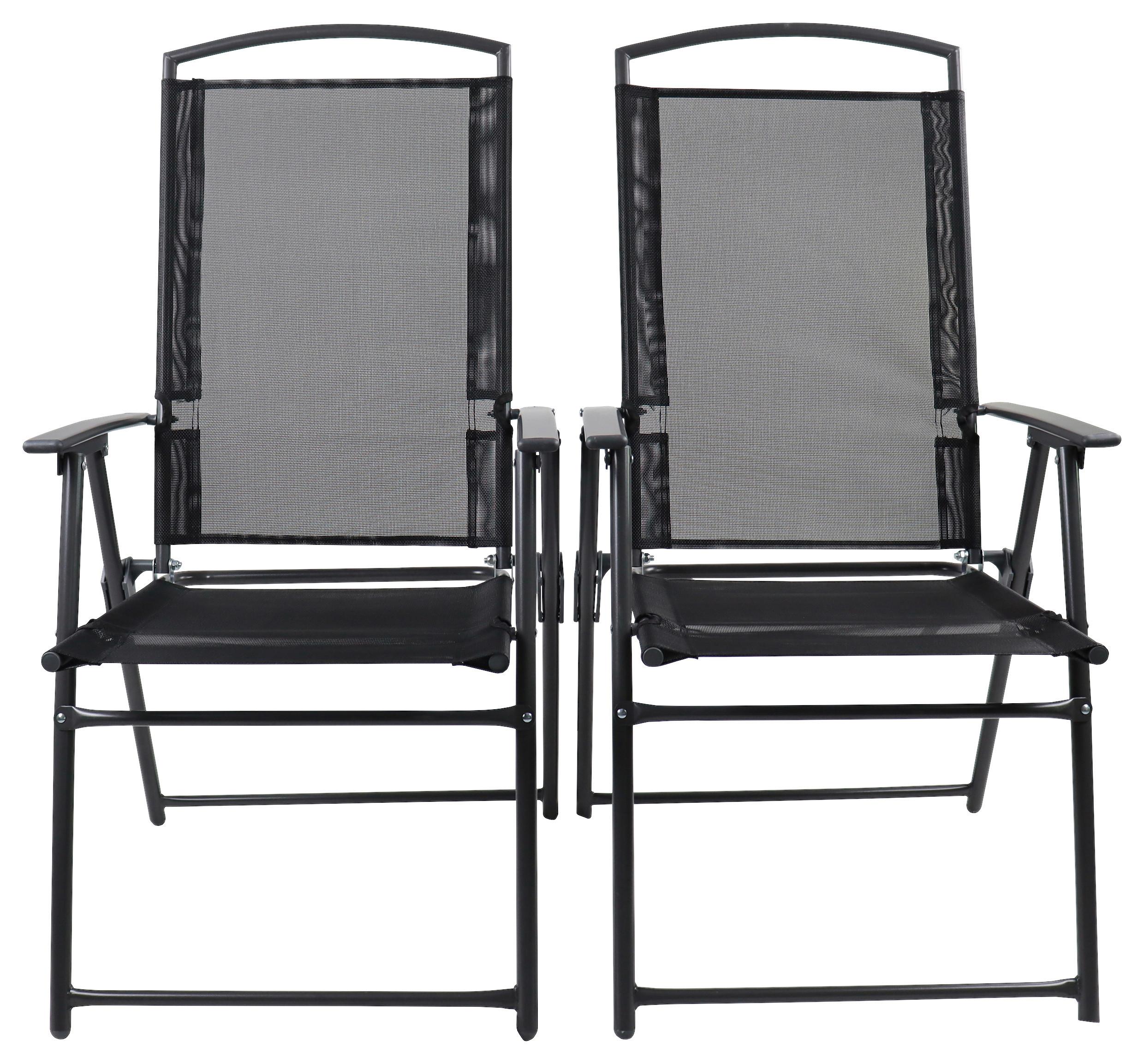 Gartenstuhl-set Klappbar Metall, Textil