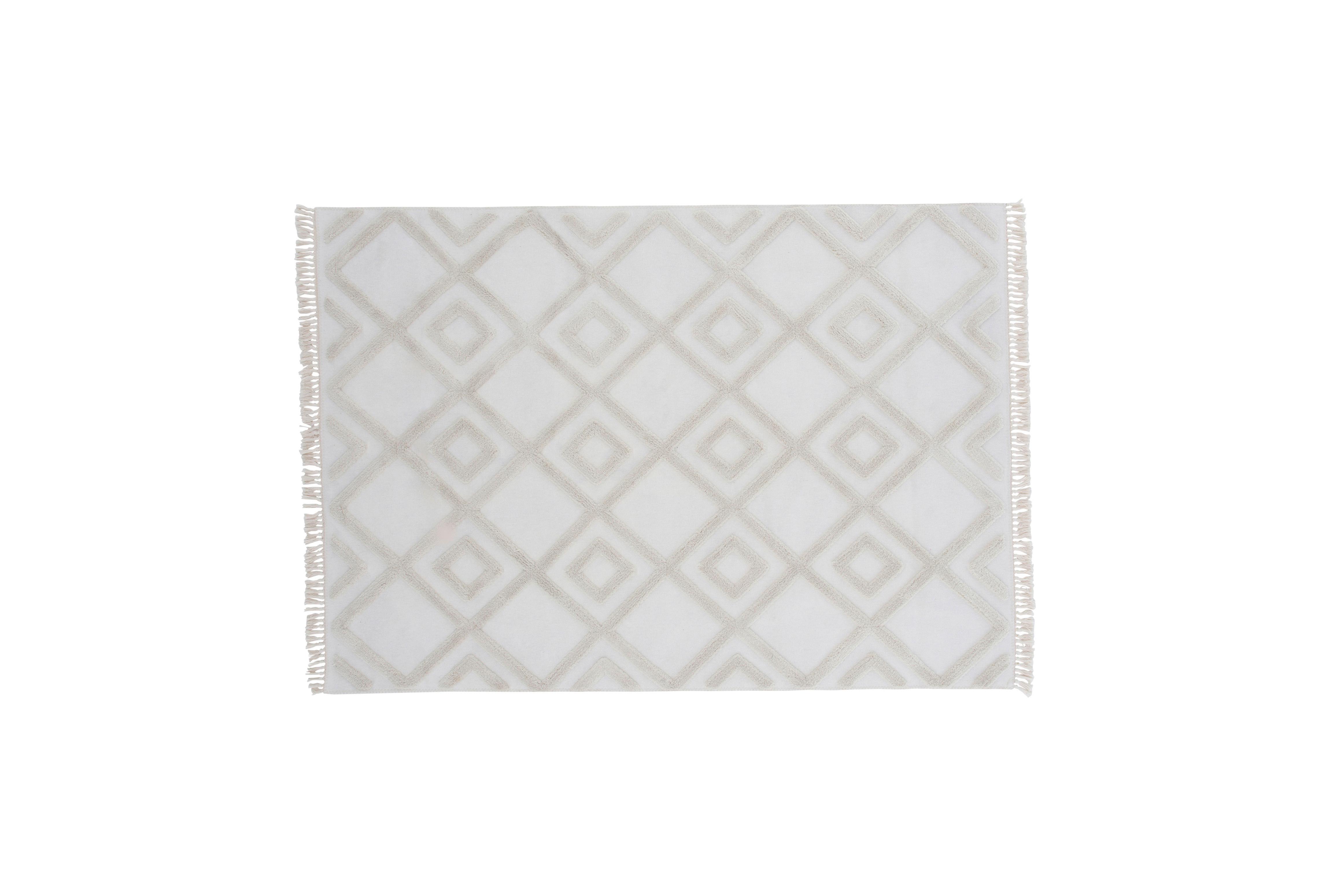 Flachwebteppich Towa - Weiß, LIFESTYLE, Textil (160/230cm) - P & B