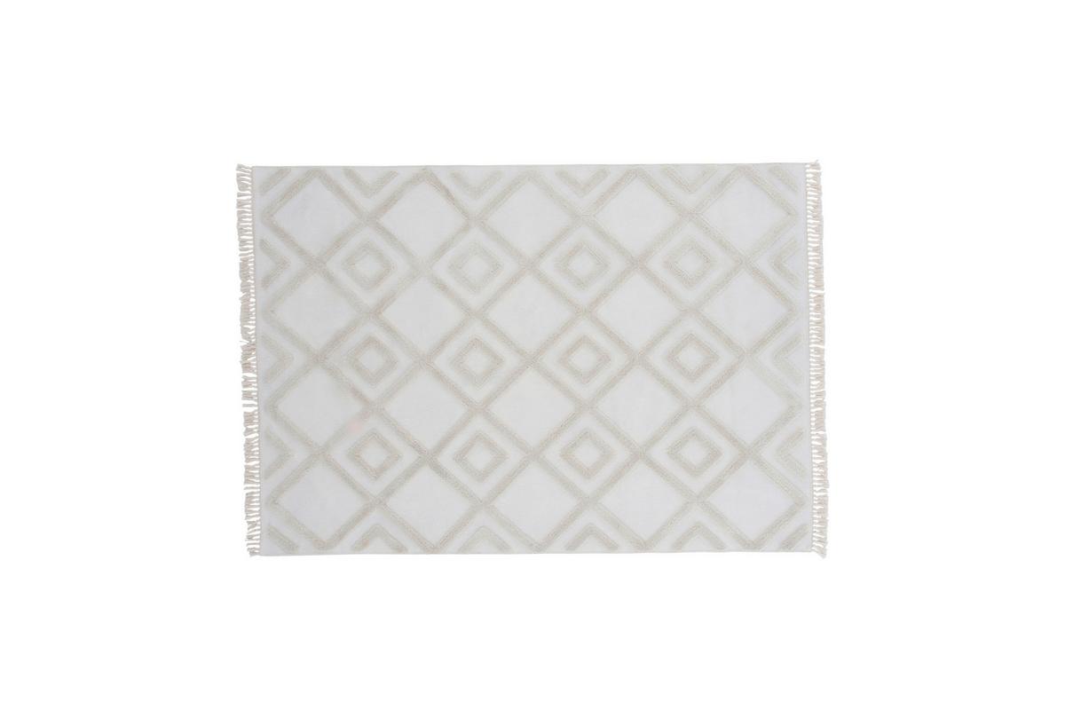 Flachwebteppich Towa - Weiß, LIFESTYLE, Textil (160/230cm) - P & B