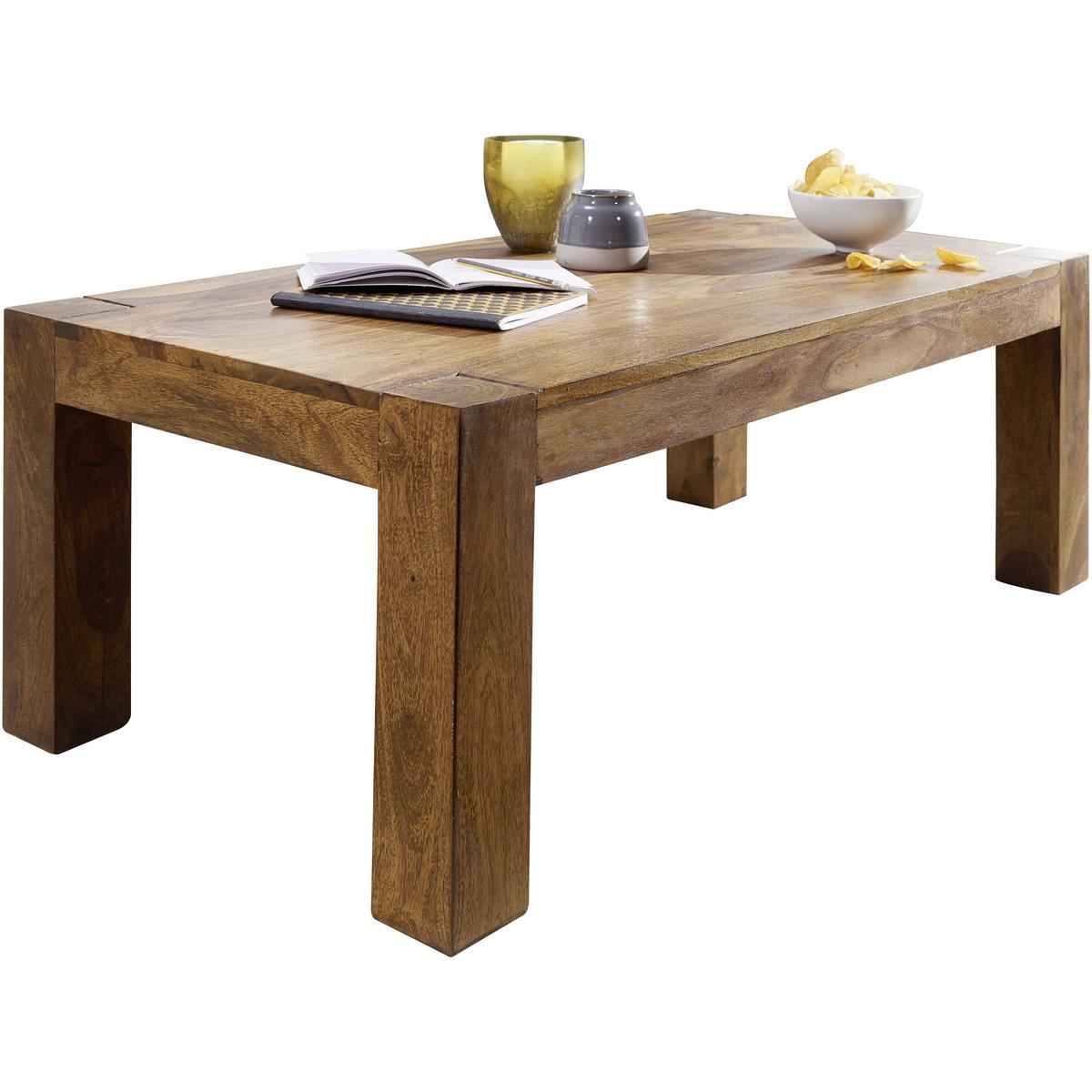 Konferenčný stolík Mumbai masív - farba indického palisandra, Design, drevo (110/60/40cm) - MID.YOU