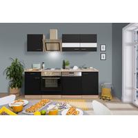 Küchenblock Merle Küchenblock 220 Cm - Eichefarben/Schwarz, Basics, Holzwerkstoff (220cm) - Respekta